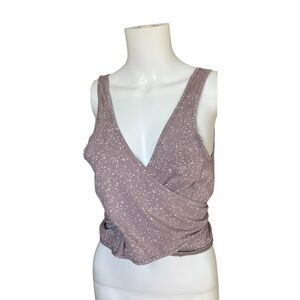Lululemon Its a Tie Wrap Tank Top Dusty Dawn Splatter Athletic Workout Gym